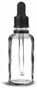 Bar@drinkstuff Sklenená flaša s pipetou 50ml