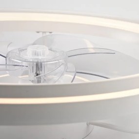 LED Stropné svietidlo s ventilátorom FARGO LED/37W/230V biela + DO