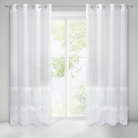 ZÁCLONA ARIANA 140X250 CM BIELA