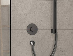 Hansgrohe ShowerSelect Comfort S, termostat pod omietku pre 1 spotrebič, kartáčovaný čierny chróm, HAN-15553340