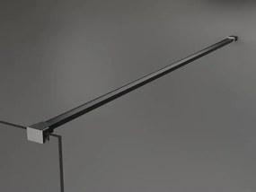 Mexen Kioto, sprchová zástena Walk-In 100 x 200 cm, 8mm číre sklo biely vzor, grafitový profil, 800-100-101-95-85