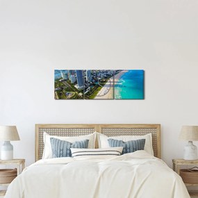 Obraz - Miami, Florida (s hodinami) (90x30 cm)