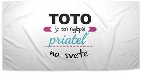 Sablio Uterák Toto je ten najlepší priateľ na svete - 30x50 cm