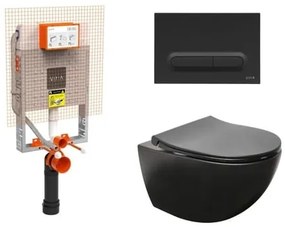 Závesný wc set Vitra Sento na zamurovanie SIKOVZB2, 1 ks