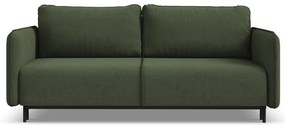 Zelená rozkladacia/s úložným priestorom pohovka 226 cm Luana – Makamii