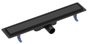 Cersanit Tako, lineárny odtokový žľab s obojstranným roštom 70cm, čierna, S907-018
