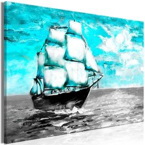 Artgeist Obraz - Spring Cruise (1 Part) Wide Blue Veľkosť: 30x20, Verzia: Na talianskom plátne