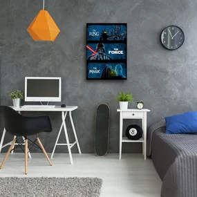 Gario Obraz na plátne Koláž Star Wars, Pán prsteňov, Harry Potter - DDJVigo Rozmery: 60 x 90 cm