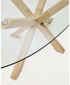 Jedálenský stôl so sklenenou doskou 100x200 cm Argo – Kave Home