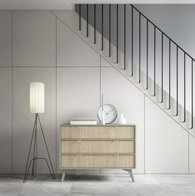 Komoda Forest II s šuplíky 106 cm eukalyptus/béžová