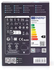 LED RGBW Stmievateľná žiarovka MESH G120 E27/18W/230V 6500K + DO - Aigostar