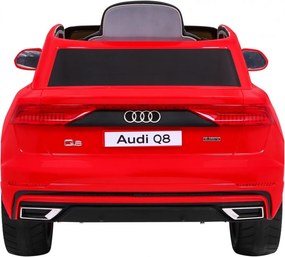 Ramiz Elektrické autíčko Audi Q8 Lift pre deti červené SUV + diaľkové ovládanie
