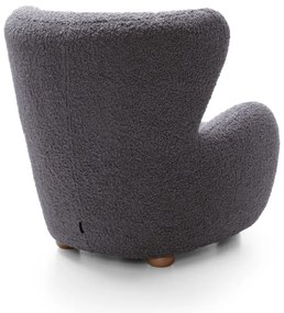 RELAXAČNÉ KRESLO PONCIO ROLF 08 ŠEDOHNEDÁ TMAVÁ