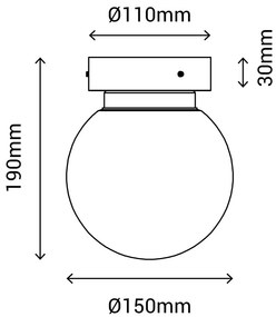 Stropné svietidlo v bronzovej farbe SULION Sena, ø 15 cm