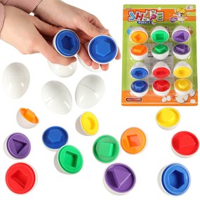 KIK Vzdelávacia hračka vajíčko Zodpovedajúce tvary a farby