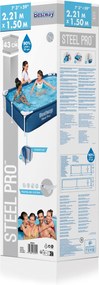 Bazén Steel Pro 221x150x43 cm Bestway - 56401