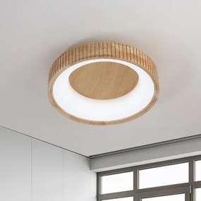 Brilagi - LED stropné svietidlo FALCON WOOD MODERN LED/30W/230V pr. 45 cm drevo