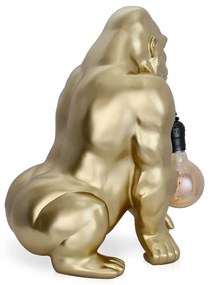 Dizajn lampa dekor zlatá GORILA