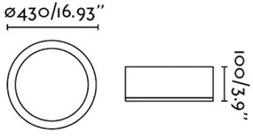 FARO 63399 - Stropné svietidlo KAO LED/35W/230V