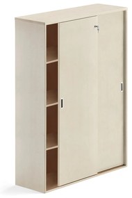 Kancelárska skriňa s posuvnými dverami MODULUS XL, 1600x1200 mm, breza