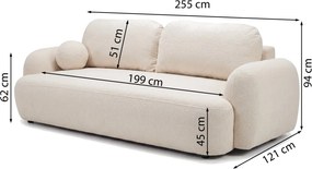 POHOVKA ZAMIRA 3 MIESTNA QUELLE 255 X 121 cm