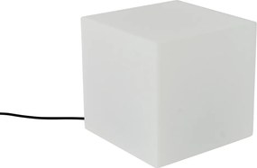 Sada 2 vonkajších stojacích lámp bielych 30 a 38 cm štvorcových IP44 - Nura