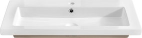 Comad Nábytkové keramické umývadlo UM-8070 SPIRIT 100, 101x46 cm, biela lesklá