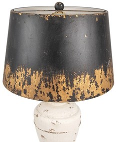 Rustic Black & White & Gold svietidlo