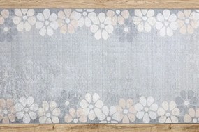 Protišmykový behúň LOTUS CLOVER 60960 sivý