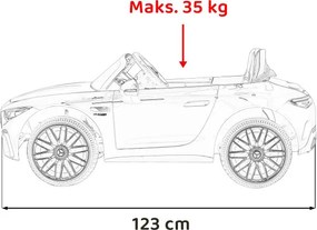 Elektrické autíčko Mercedes Benz AMG SL63 červené