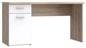 Písací stôl GINO biela/dub sonoma