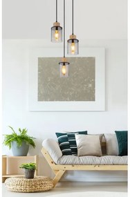 Globo 15707-3HR - Luster na lanku REID 3xE27/15W/230V pr. 27 cm dub