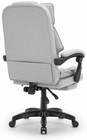 Ergonomická kancelárska stolička HC-1031 s podnožkou - sivá