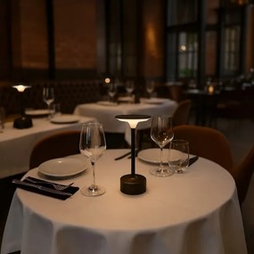 LED nabíjateľná dotyková stolná lampa TAVOLO LED/2,5W/5V 2400 mAh 3000-6000K čierna