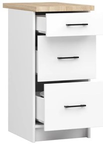 Spodná kuchynská skrinka s doskou OLIWIA S40 SZ3 biela