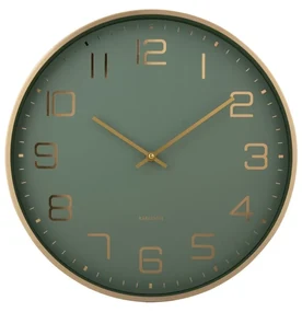 Karlsson 5973GR dizajnové nástenné hodiny svetlozelená, pr. 40 cm