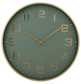 Karlsson 5973GR dizajnové nástenné hodiny svetlozelená, pr. 40 cm