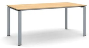 Rokovací stôl INFINITY so sivostriebornou podnožou 1800 x 900 x 750 mm, buk