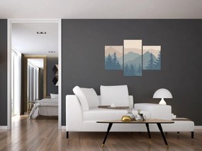 Obraz - Tyrkysové hory N⁰2 (90x60 cm)