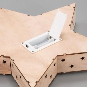 Nexos 86858 Hviezda 8 LED s motívom snehuliaka, teplá biela