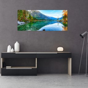 Obraz - Jazero Hintersee (120x50 cm)