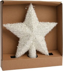 Trblietavý huňatý špic Biela hviezda 20 cm
