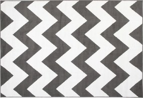 TA Koberec C437A TMAVO SIVÁ/BIELA BALI PP Rozmer: 180x250 cm