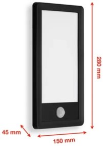 Telefunken 313905TF -LED Vonkajšie svietidlo so senzorom LED/16W/230V IP44