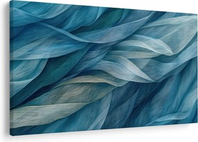 Obraz - Modrobiele vlnky (90x60 cm)