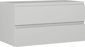 Mexen Orio, kúpeľňová skrinka 90 cm, 2 zásuvky, sivá matná, 91A10-09047-2-BFF62