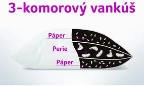 Vankúš Luxus 3-komorový 70x90 cm,