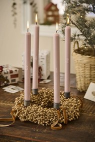 Ib Laursen Adventné sviečky 1-4 Rosa Malva – set 4 ks