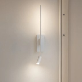 Nástenné svietidlo Torch, 1x biele kovové tienidlo + 1x LED 3w, w