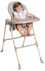 Chicco - Detská jedálenská stolička Polly Essential - šedá/hnedá